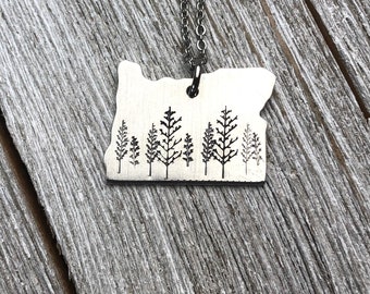 Oregon state necklace-Oregon necklace-gift
