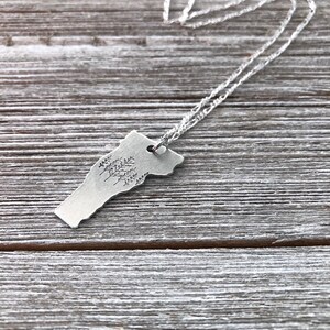 Vermont state necklace-vermont necklace-gift