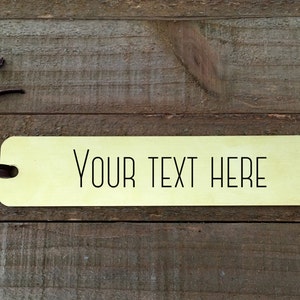 Brass bookmark-custom bookmark-hand stamped bookmark-reader gift image 1