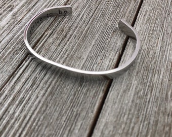 Strive to be bracelet-aluminum cuff