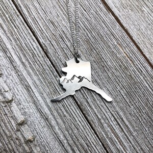 Alaska state necklace-Alaska necklace-gift image 9