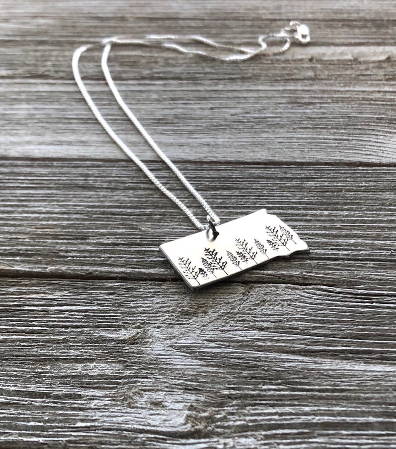 South Dakota state necklace-gift | Etsy