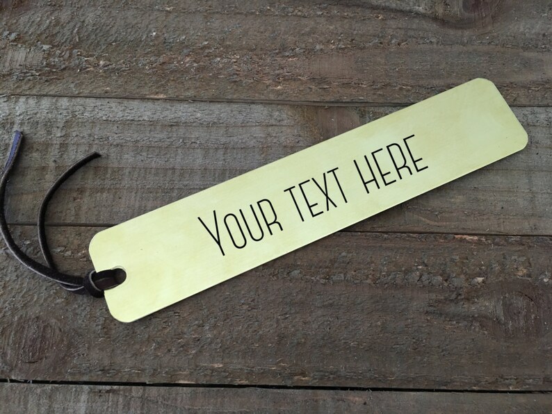 Brass bookmark-custom bookmark-hand stamped bookmark-reader gift image 10