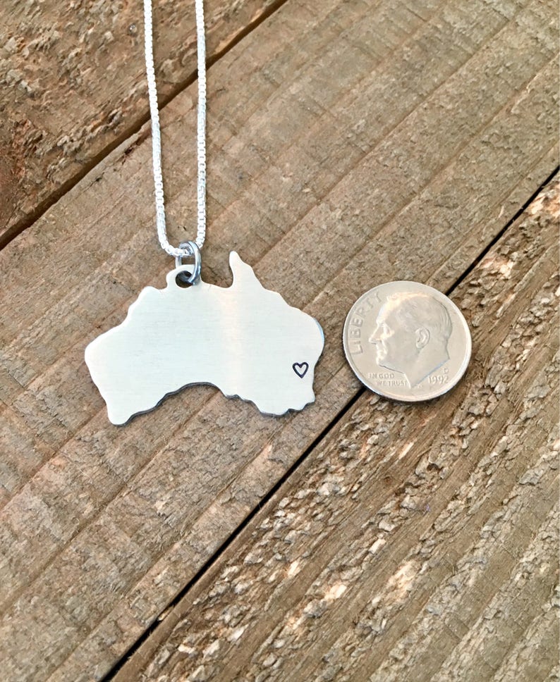 Australia Necklace Sydney Necklaceaustralia Etsy