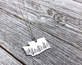 Washington state necklace-washington necklace-gift
