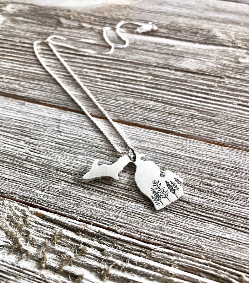 Michigan state necklace-Michigan necklace-gift