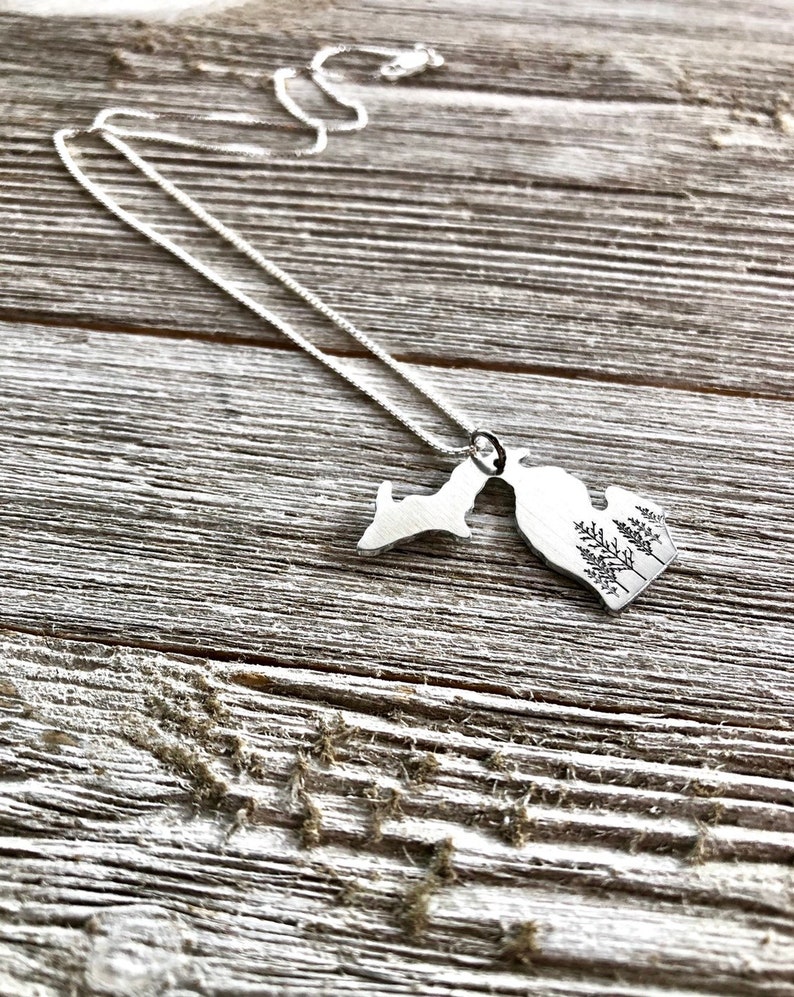 Michigan state necklace-Michigan necklace-gift