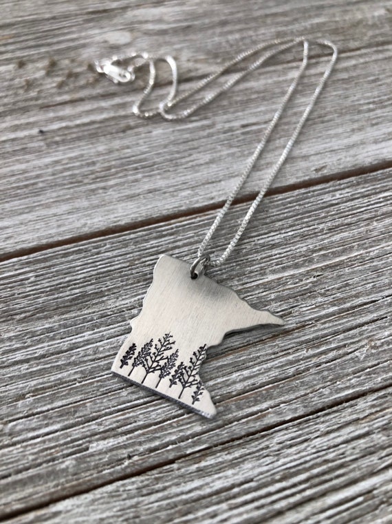 Minnesota state necklaceMinnesota necklacegift Etsy