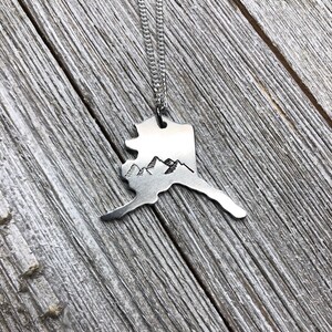 Alaska state necklace-Alaska necklace-gift image 8