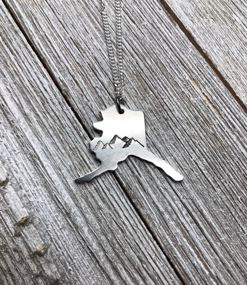 Alaska state necklace-Alaska necklace-gift image 8