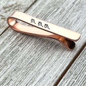 Copper tie bar-tie clip