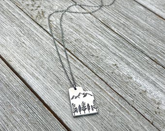Utah state necklace-Utah necklace-gift