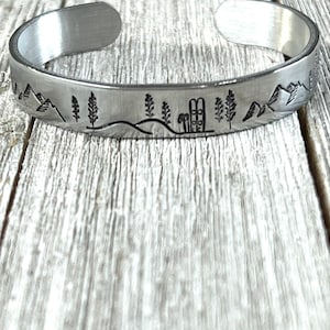 Pulsera de esquí de nieve -manguito de aluminio