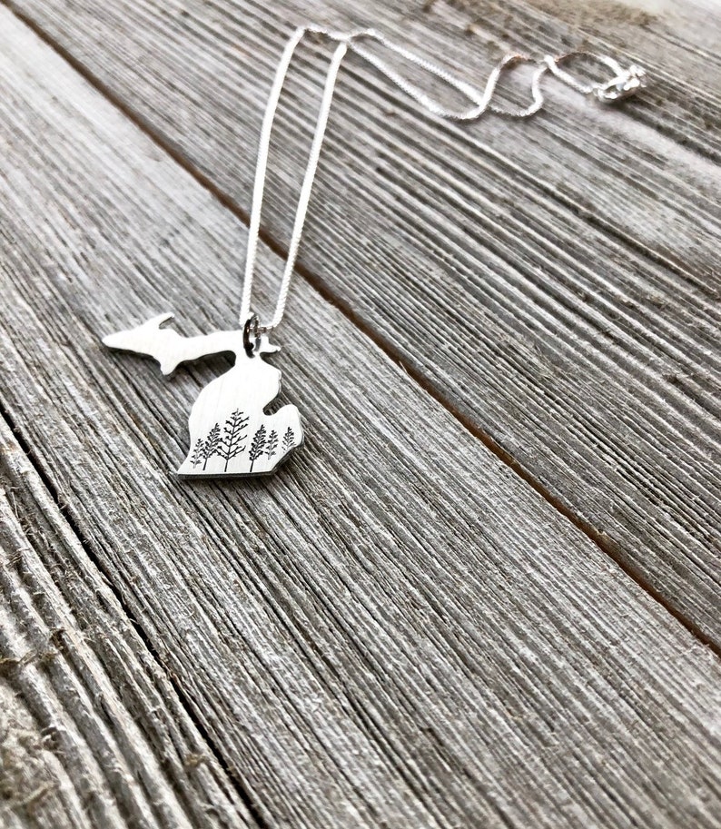 Michigan state necklace-Michigan necklace-gift