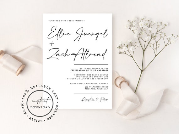 Best Wedding Invitation Card Examples - 10+ Templates [Download Now]