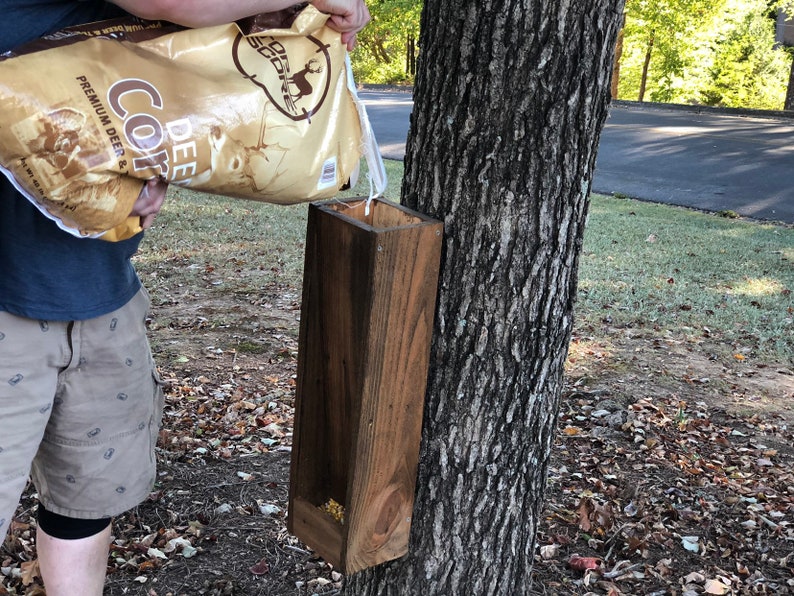 Wooden Gravity Fed Deer Feeder Woodworking Plans PDF Instant Download