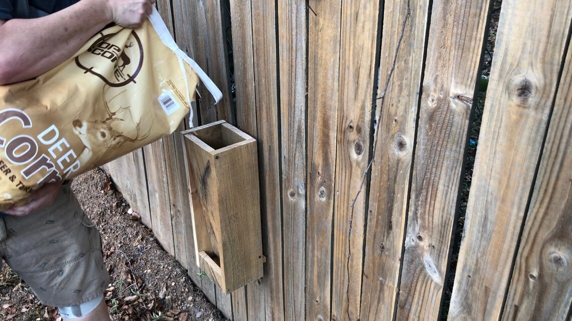 Wooden Gravity Fed Deer Feeder Woodworking Plans PDF Instant Download