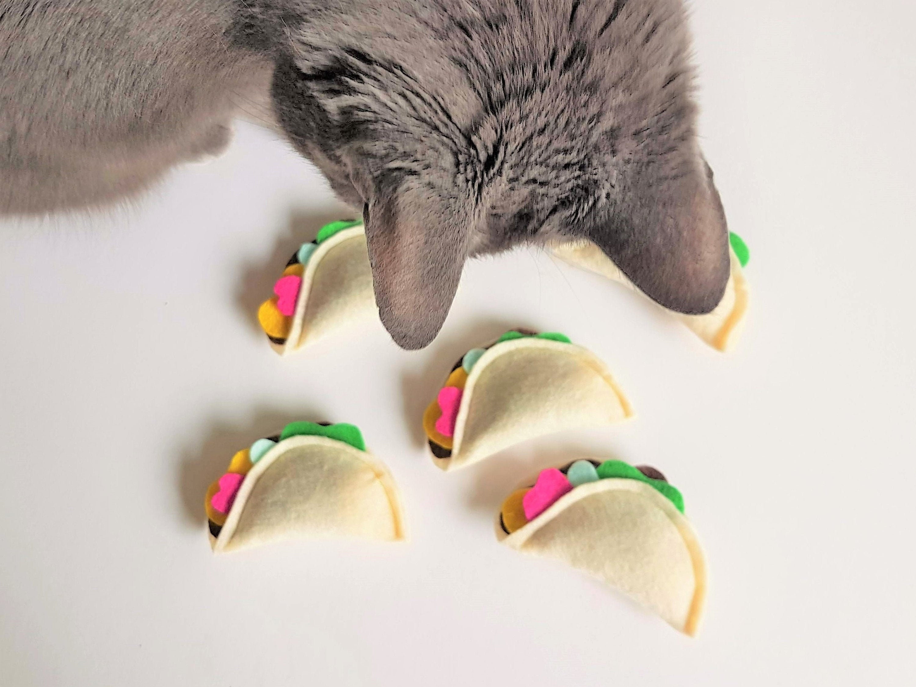Taco Cat Toys Organic Catnip Taco Toys Birthday Cat Gifts Taco Etsy