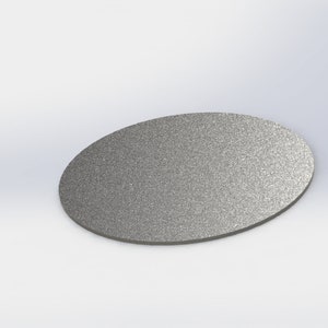 Round Steel Pizza Sheet - 1/4" Thick - A36 Plate - Steel Baking Plate - Bees Wax Coating