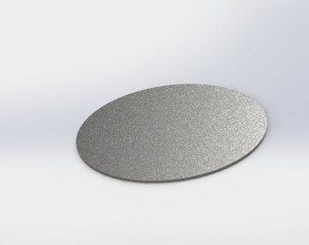 Bandeja redonda de acero para pizza de 1,27 cm de grosor, tamaño A36, placa de acero para hornear, revestimiento de cera de abejas
