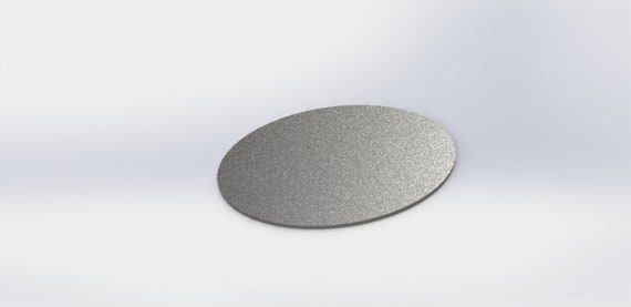 Round Steel Pizza Sheet - 1/4" Thick - A36 Plate - Steel Baking Plate - Bees Wax Coating