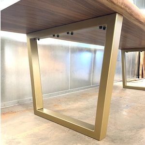 Brass Trapezoid Table Leg | Steel Table Leg, Metal Table Leg | Modern Table Legs | Steel Leg | Bench Leg | Legs sold individuall