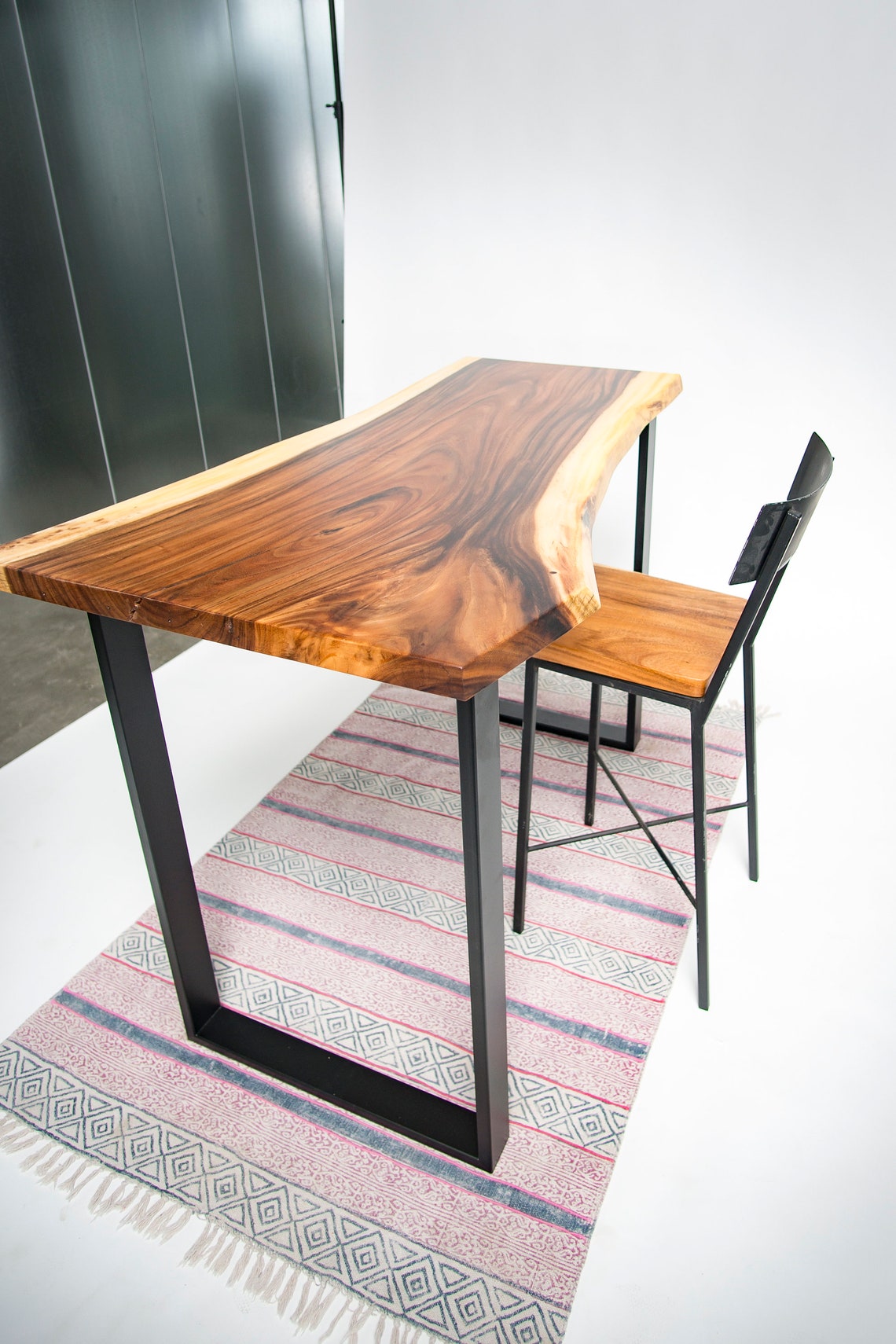 Live Edge Bar Height Table I Wooden Bar Height Table I Modern Etsy