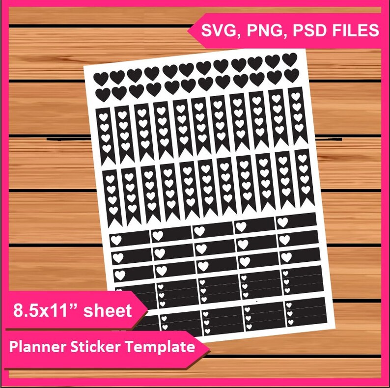 planner stickers template instant