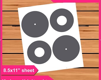 record label sticker etsy