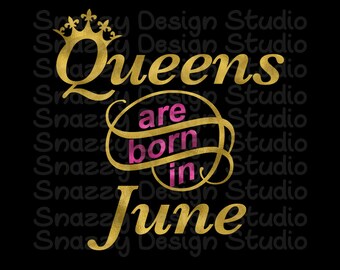 Download June birthday svg | Etsy