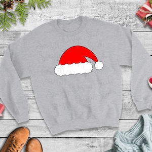 Santa Hat svg, Santa Hat Clipart, Christmas Svg, Christmas Vector, Png, Dxf, Cut Files, Cameo, Cricut, Santa Claus, Instant Download