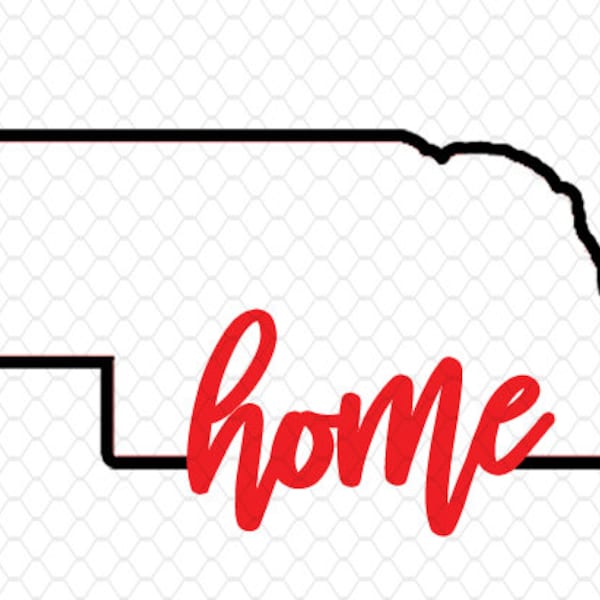 Nebraska svg ~ Nebraska State outline ~ Nebraska home ~ Nebraska State ~ Nebraska Cornhuskers ~ Football ~ SVG,DXF,EPS ~ Cricut ~ Silhouette