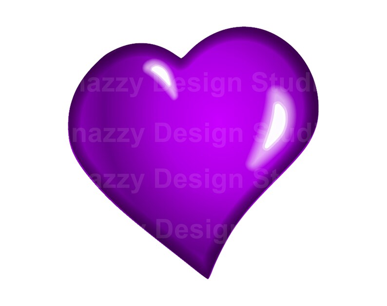 Heart png for sublimation, Purple and Red heart, Valentine Sublimation, Sublimation Hearts, 2 files, Instant Download image 3