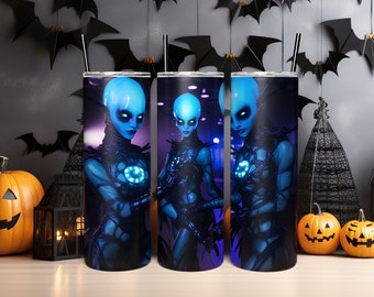 Martian Tumbler Sublimation Wrap, Cute Martian Sublimation Wrap, Tumbler Wrap Sublimation PNG, Digital Sublimation File ~ Instant Download