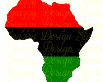 Africa Map ~ African Map ~ Cutting File ~ Black History svg ~ Black History ~ SVG,DXF,EPS ~ Cricut ~ Silhouette