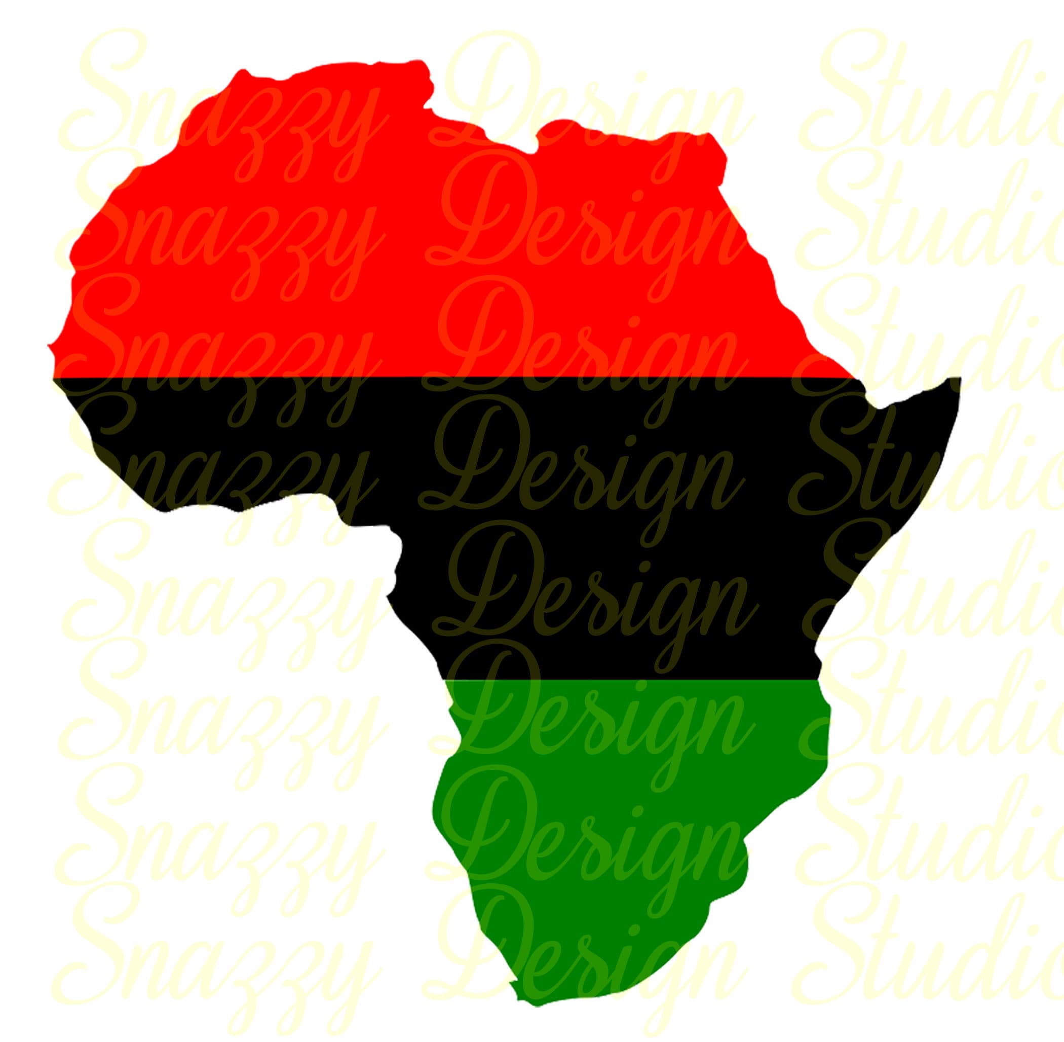 Africa Map African Map Cutting File Black History svg | Etsy