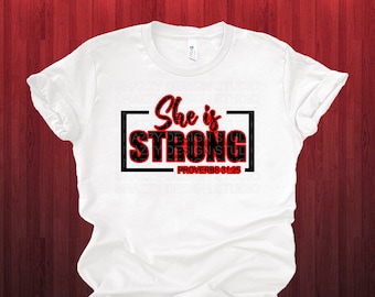 She is Strong svg ~ Proverbs 31:25 ~ Strong svg ~ Bible verse ~ She is Strong Proverbs 31 25 ~ Christian svg ~ Female svg ~ Instant Download