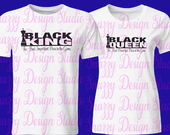 Black Queen svg ~ Black King svg ~ SVG,DXF,EPS ~ Cricut ~ Silhouette