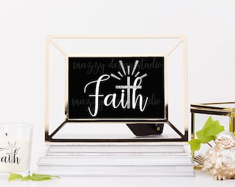 Faith cross svg, Christian svg, Faith svg, Cross svg, Clip art DXF, PNG, EPS ~ Instant download, Biblical, Christian, Belief, Faith