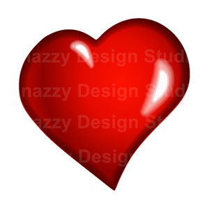 Heart png for sublimation, Purple and Red heart, Valentine Sublimation, Sublimation Hearts, 2 files, Instant Download image 2