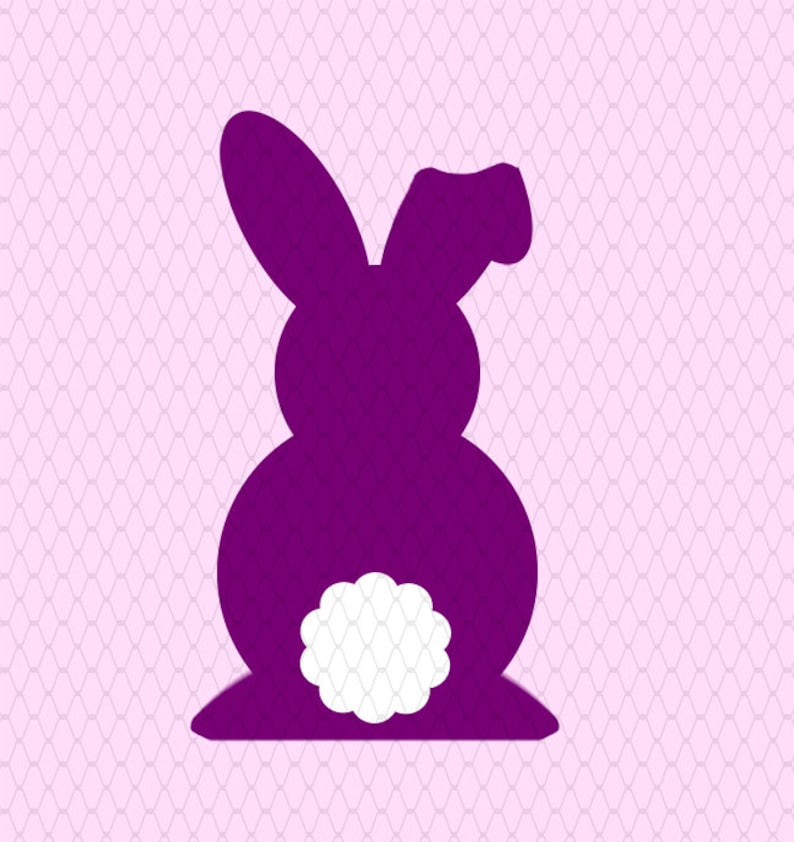 Download Easter Bunny svg Easter svg Bunny Tail Cutting File | Etsy