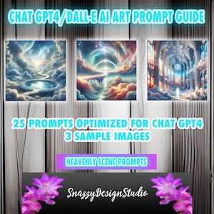 25 ChatGPT v4 e DALL-E3 Ai Art Prompt Guide ~ Heavenly Scenes Ai Prompts