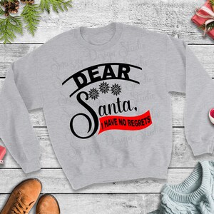 Beste Kerstman Kerstmis Ik heb geen spijt SVG, Merry Christmas Svg, Christmas Clip Art, Christmas Cut Files, Cricut Cut Files, Instant Download