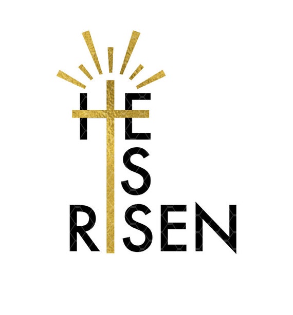 Download He Is Risen svg Easter Svg Cross svg Religious svg | Etsy