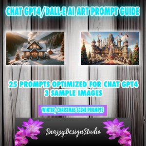 28 ChatGPT v4 e DALL-E3 Ai Art Prompt Guide ~ Inverno - Natal Ai Prompts