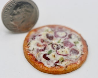 Dollhouse Miniature One Inch Scale 1:12 Pizza by CSpykersMiniaturesUS