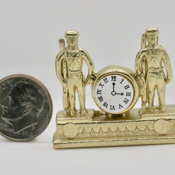 Dollhouse Miniature One Inch Scale 1:12 Soldier Clock