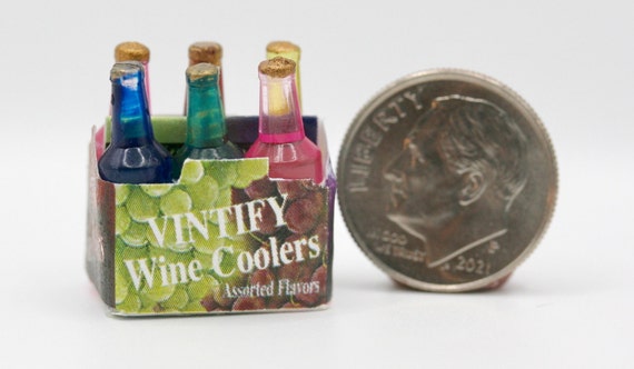 Dollhouse Miniature 1:12 Pack of Wine Coolers