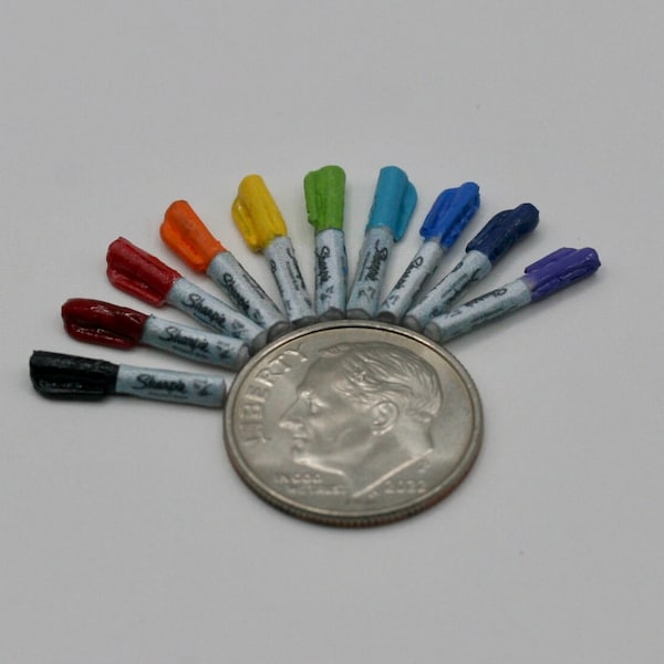 Dollhouse Miniature Permanent marker 1:12 By CSpykersMiniaturesUS