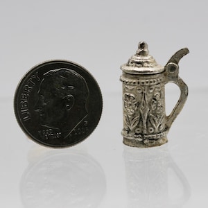Dollhouse Miniature One Inch Scale 1:12  Silver Tankard